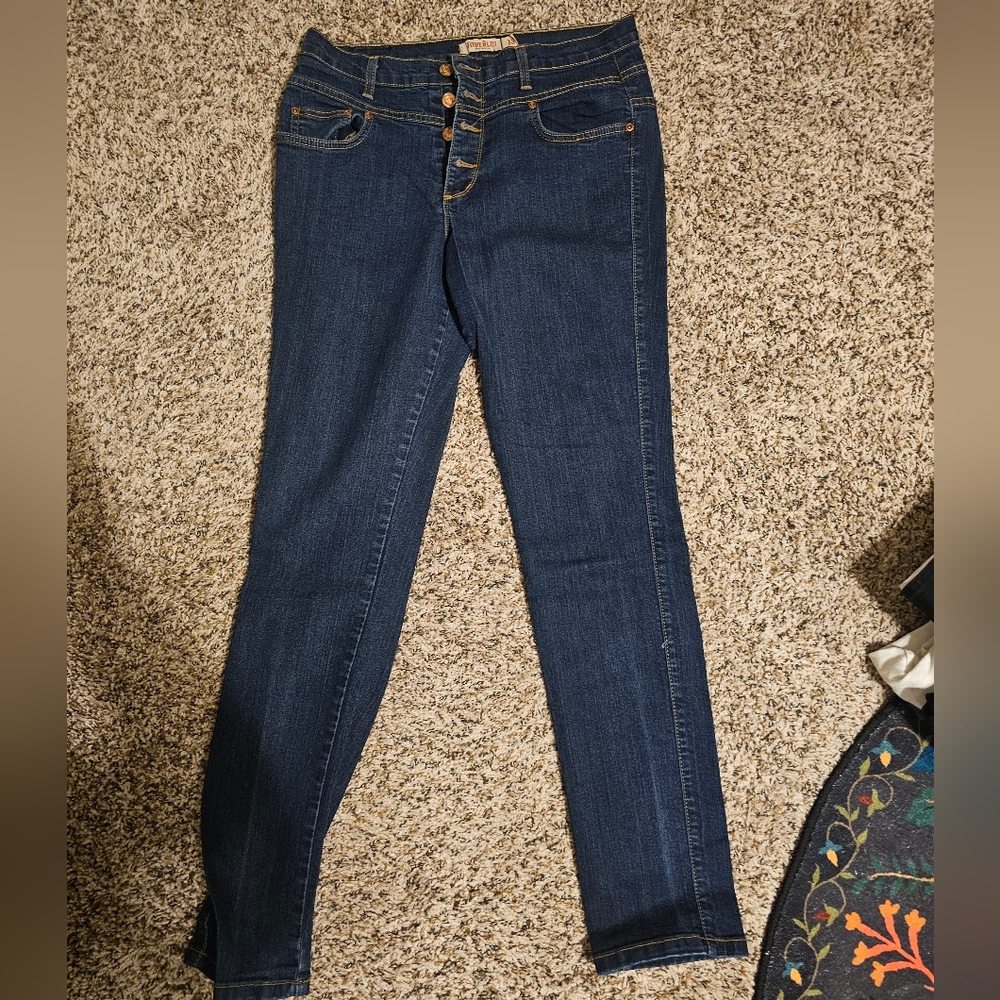 Retro High Waisted Skinny Jeans